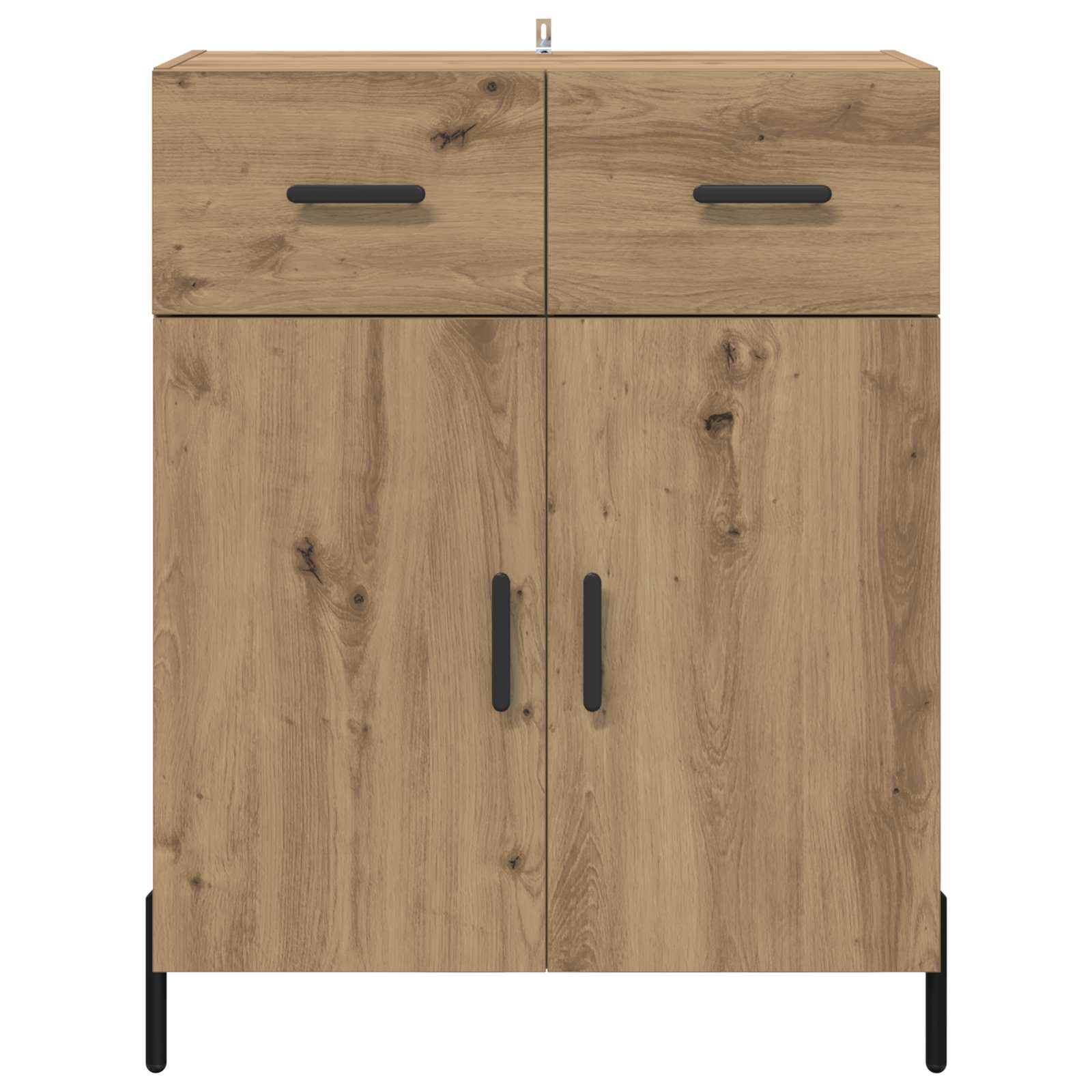 Dressoir met lade Artisan Eiken 69,5 x 34 x 90 cm Bewerkt hout is nu te koop bij PeponiXL, paradijselijk wonen!