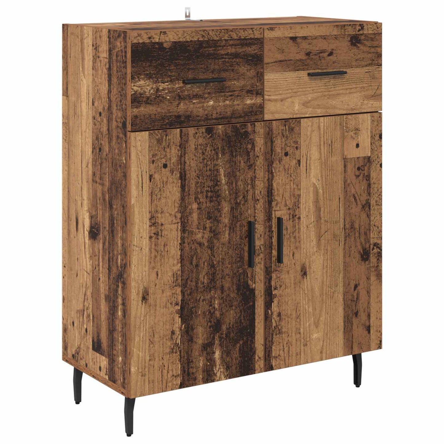 Dressoir met lade Oud Hout 69,5 x 34 x 90 cm Bewerkt hout is nu te koop bij PeponiXL, paradijselijk wonen!