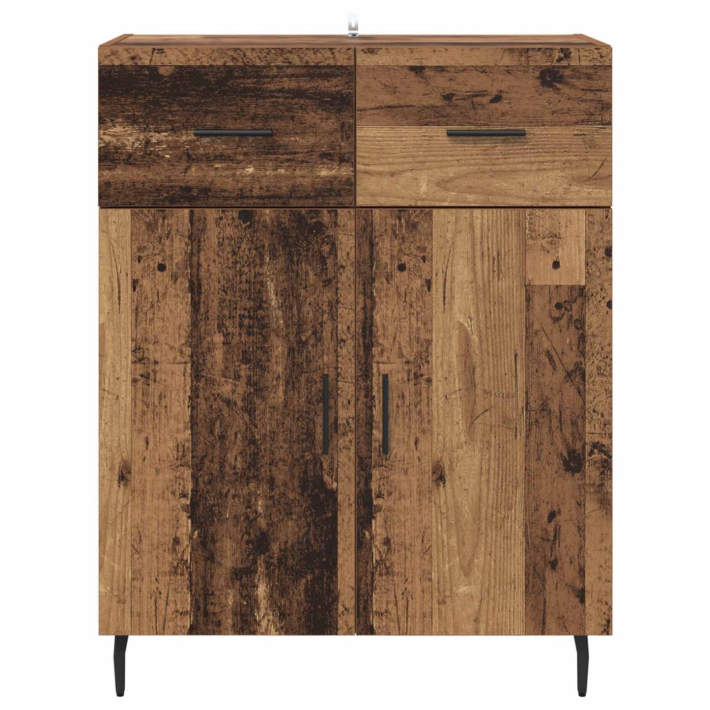 Dressoir met lade Oud Hout 69,5 x 34 x 90 cm Bewerkt hout is nu te koop bij PeponiXL, paradijselijk wonen!