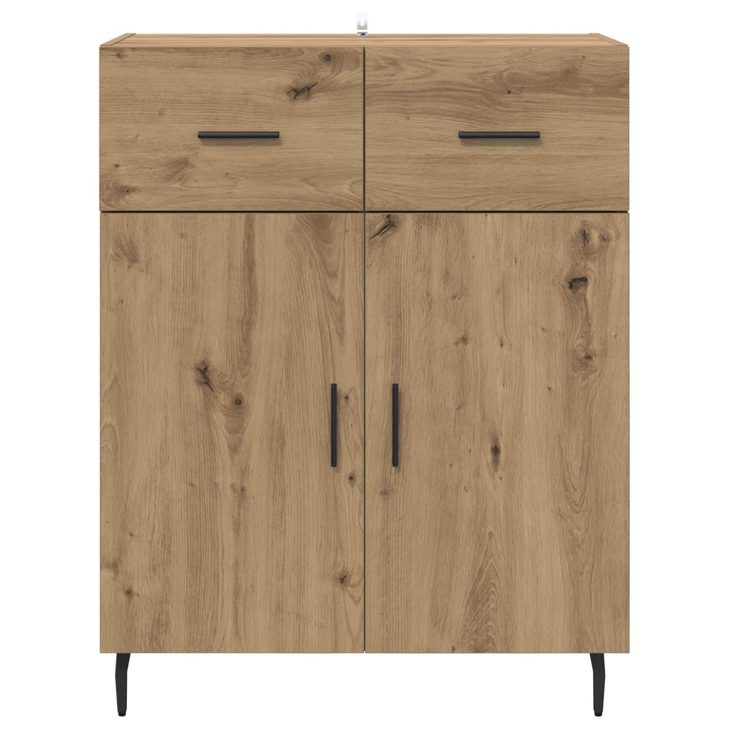 Dressoir met lade Artisan Eiken 69,5 x 34 x 90 cm Bewerkt hout is nu te koop bij PeponiXL, paradijselijk wonen!