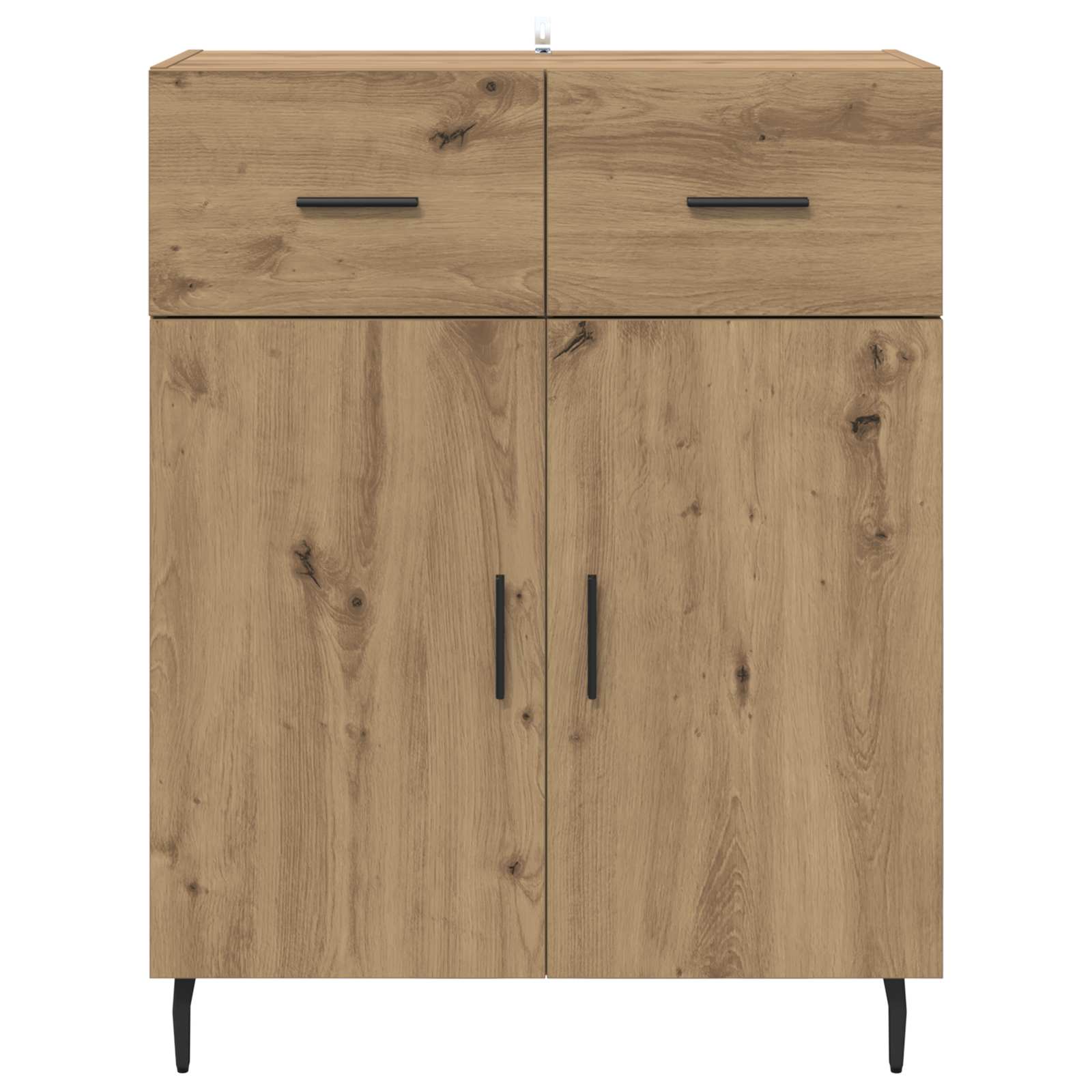 Dressoir met lade Artisan Eiken 69,5 x 34 x 90 cm Bewerkt hout is nu te koop bij PeponiXL, paradijselijk wonen!