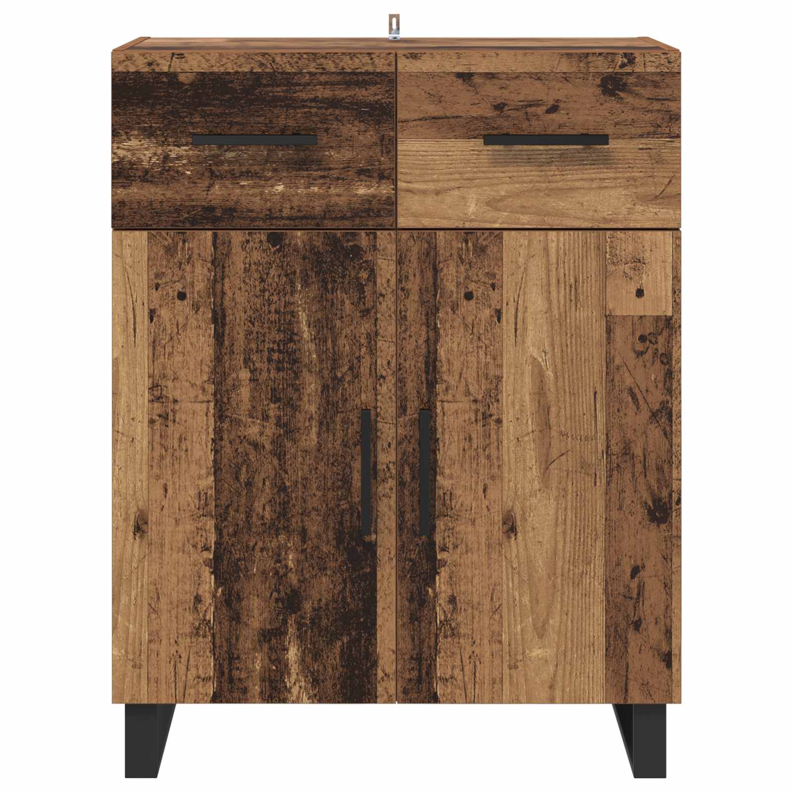 Dressoir met lade Oud Hout 69,5 x 34 x 90 cm Bewerkt hout is nu te koop bij PeponiXL, paradijselijk wonen!
