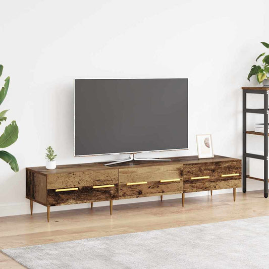 TV-kast met lade Oud Hout 150 x 36 x 30 cm Bewerkt hout is nu te koop bij PeponiXL, paradijselijk wonen!