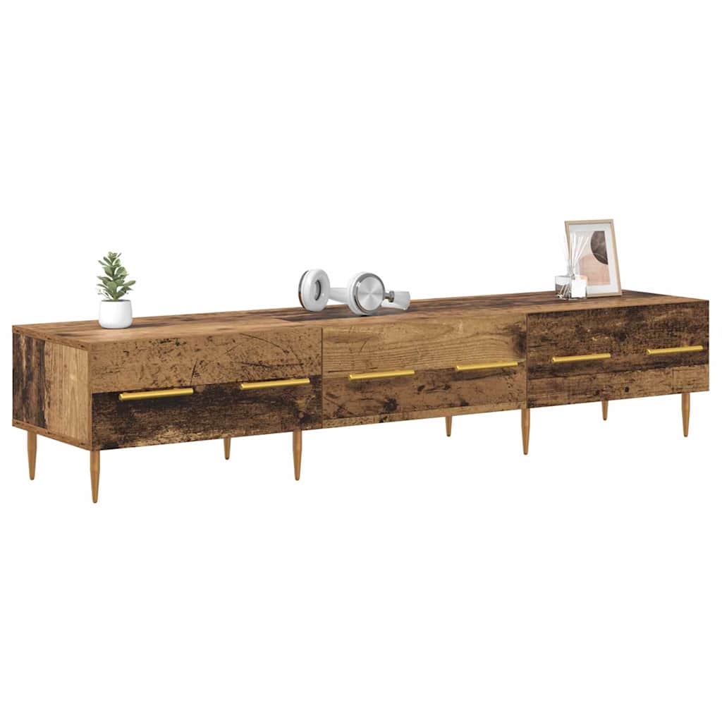 TV-kast met lade Oud Hout 150 x 36 x 30 cm Bewerkt hout is nu te koop bij PeponiXL, paradijselijk wonen!