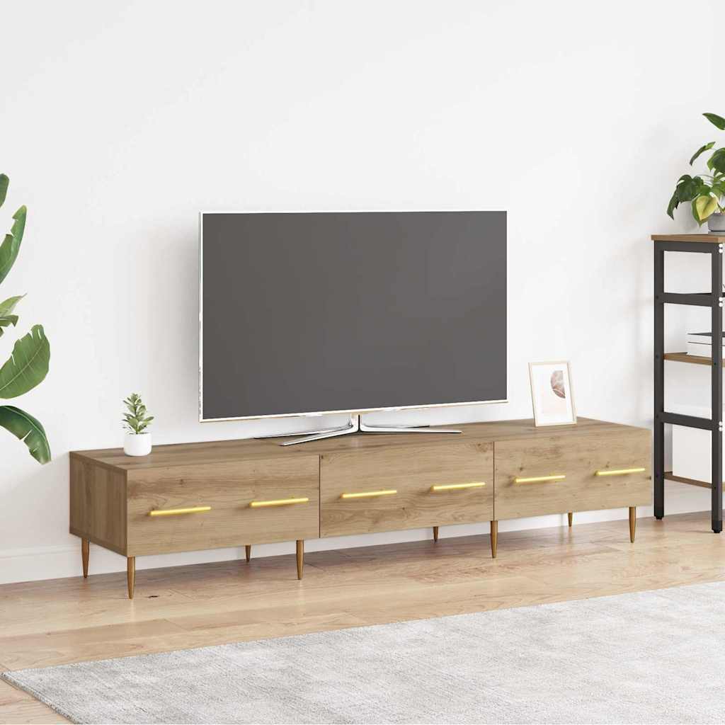 TV-kast met lade Artisan Eiken 150 x 36 x 30 cm Bewerkt hout is nu te koop bij PeponiXL, paradijselijk wonen!