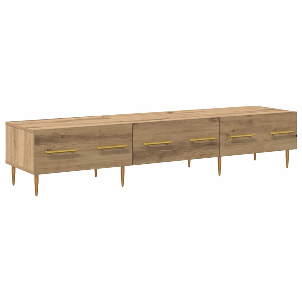 TV-kast met lade Artisan Eiken 150 x 36 x 30 cm Bewerkt hout is nu te koop bij PeponiXL, paradijselijk wonen!