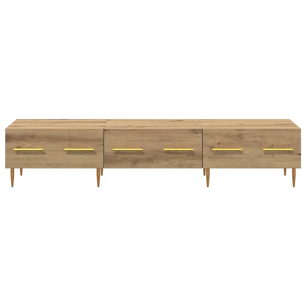 TV-kast met lade Artisan Eiken 150 x 36 x 30 cm Bewerkt hout is nu te koop bij PeponiXL, paradijselijk wonen!