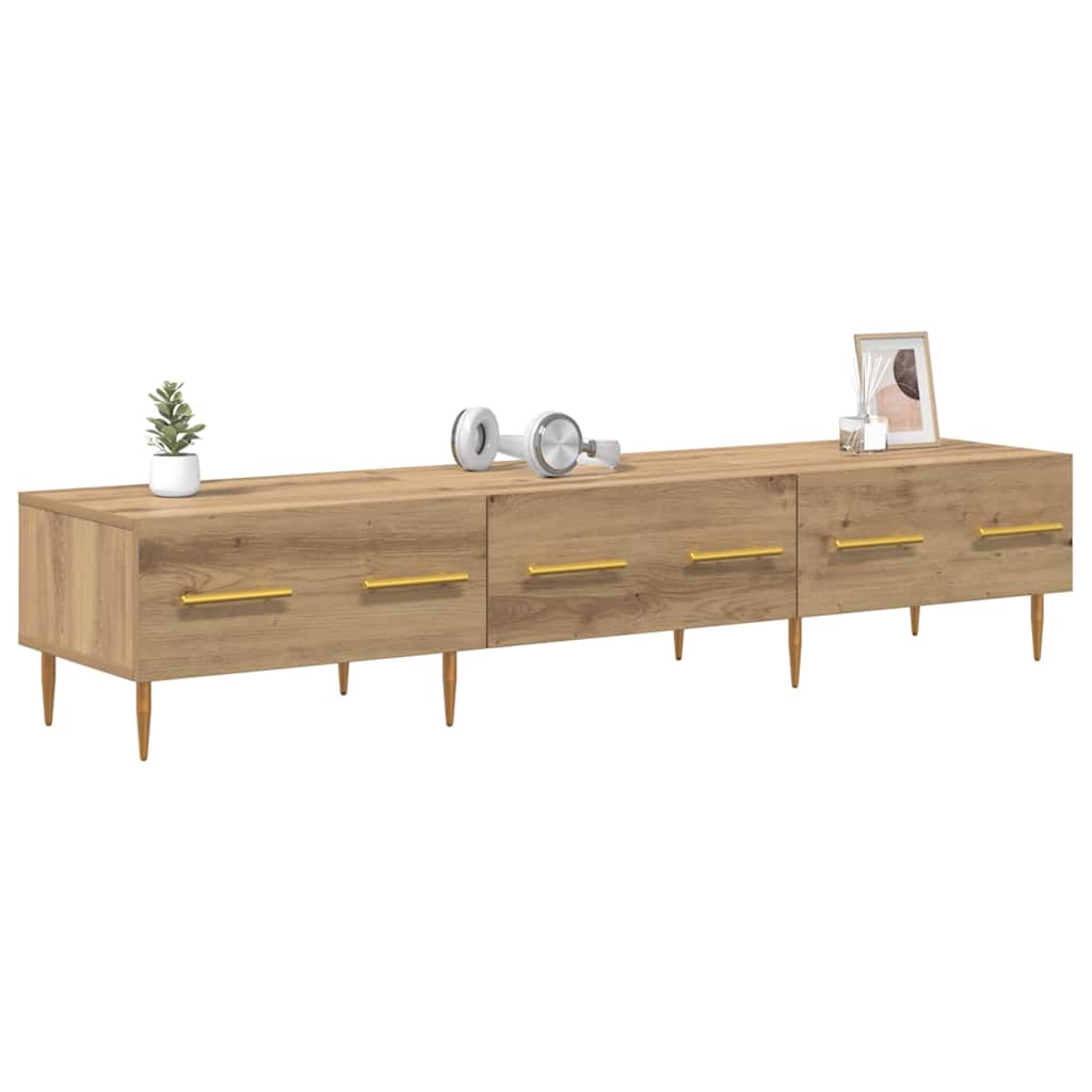 TV-kast met lade Artisan Eiken 150 x 36 x 30 cm Bewerkt hout is nu te koop bij PeponiXL, paradijselijk wonen!