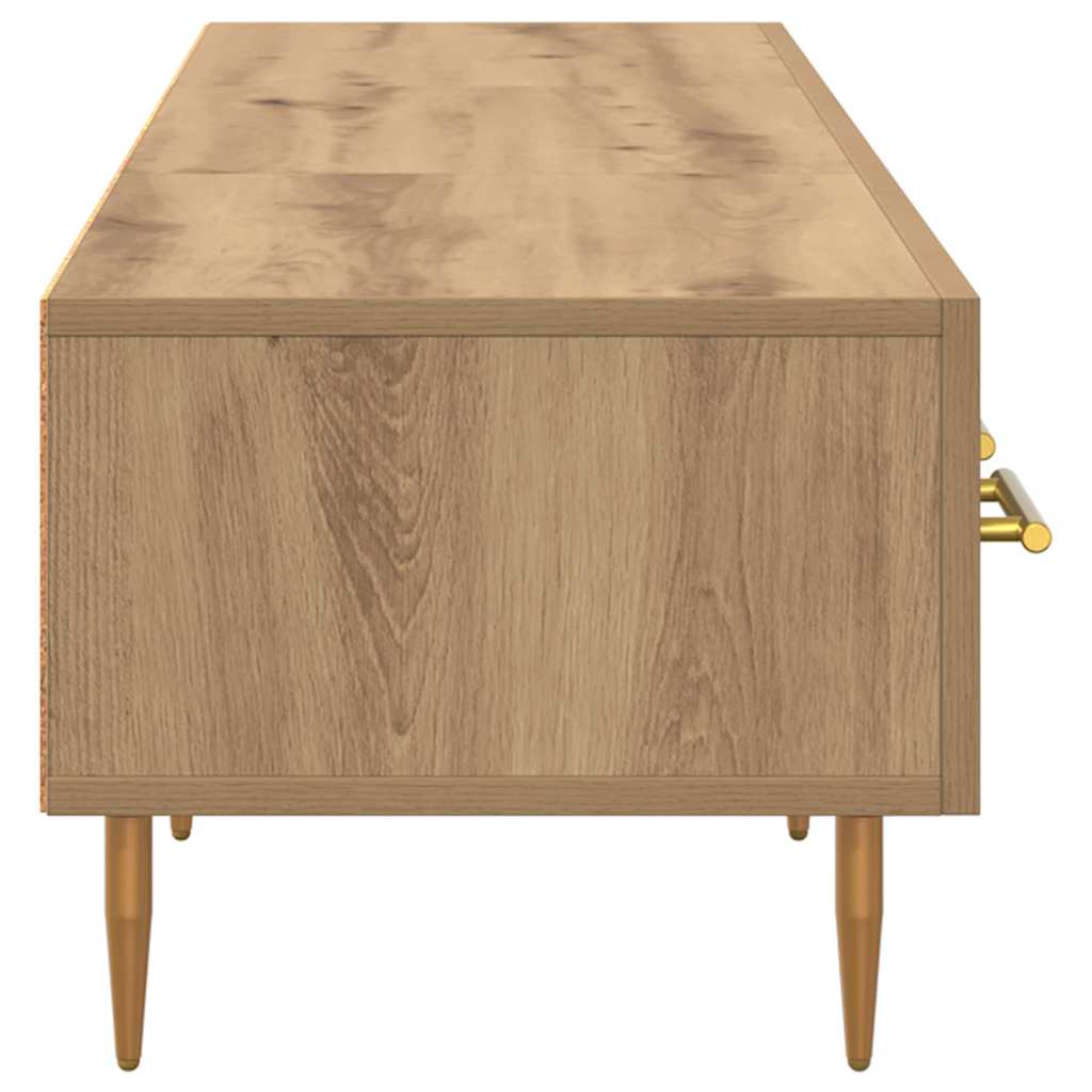 TV-kast met lade Artisan Eiken 150 x 36 x 30 cm Bewerkt hout is nu te koop bij PeponiXL, paradijselijk wonen!