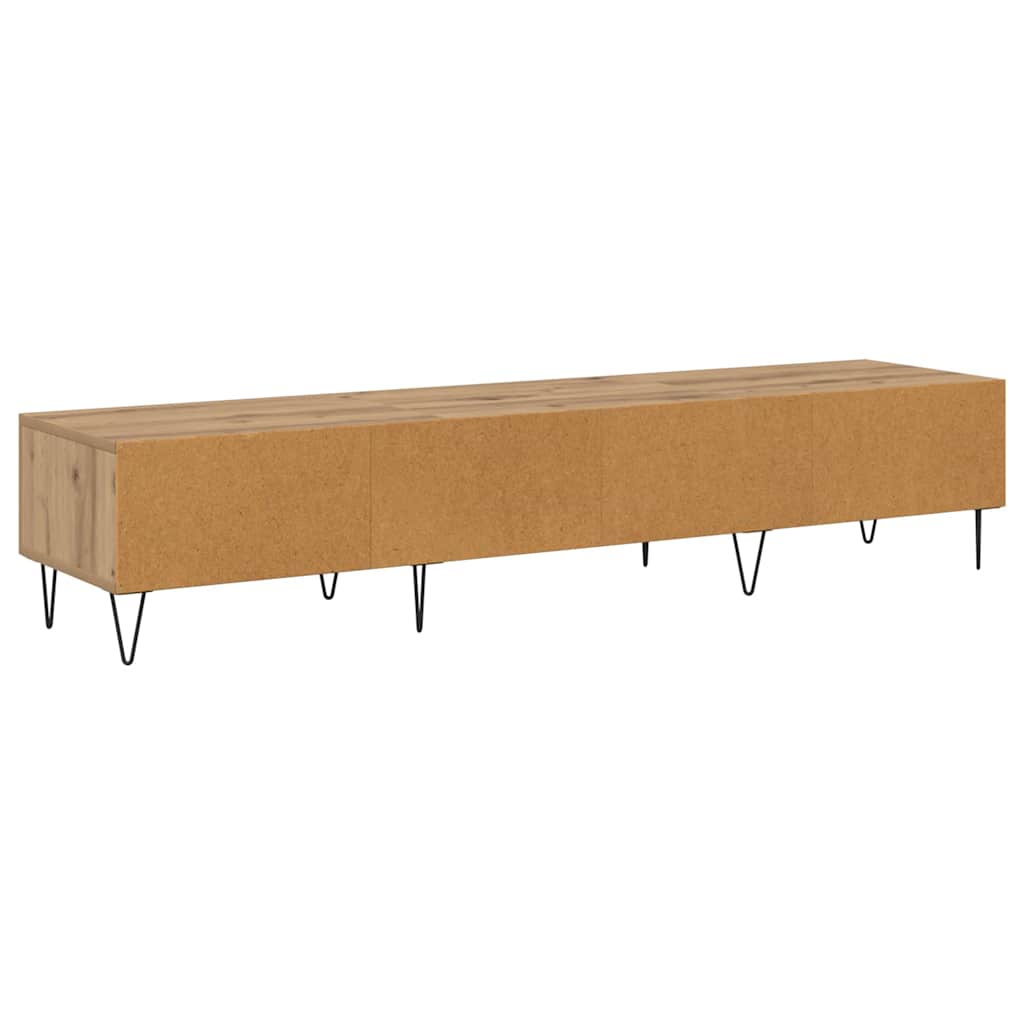 TV-kast artisanaal eikenkleurig 150 x 36 x 30 cm Bewerkt hout is nu te koop bij PeponiXL, paradijselijk wonen!