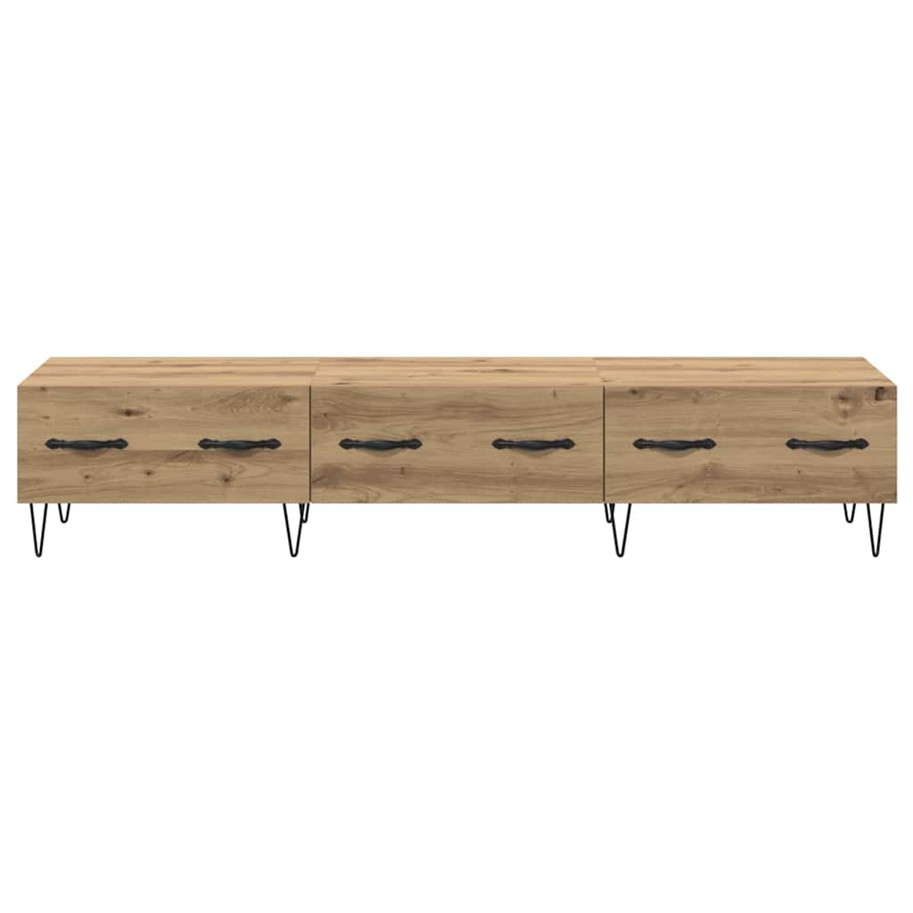 TV-kast artisanaal eikenkleurig 150 x 36 x 30 cm Bewerkt hout is nu te koop bij PeponiXL, paradijselijk wonen!