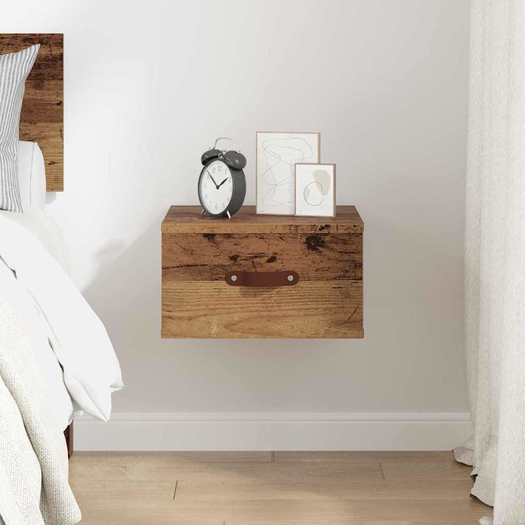 Wandkastje Oud Hout 35 x 35 x 20 cm Bewerkt hout is nu te koop bij PeponiXL, paradijselijk wonen!