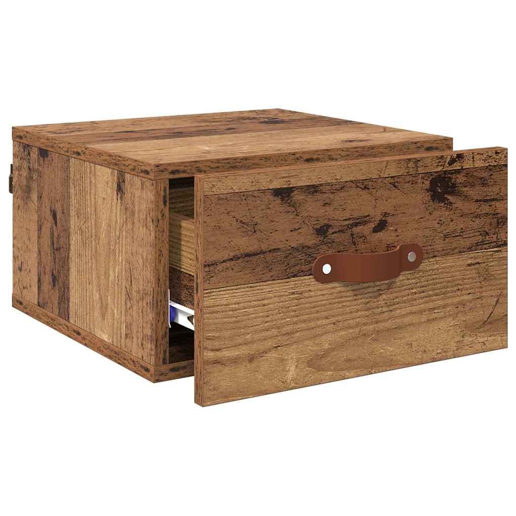Wandkastje Oud Hout 35 x 35 x 20 cm Bewerkt hout is nu te koop bij PeponiXL, paradijselijk wonen!