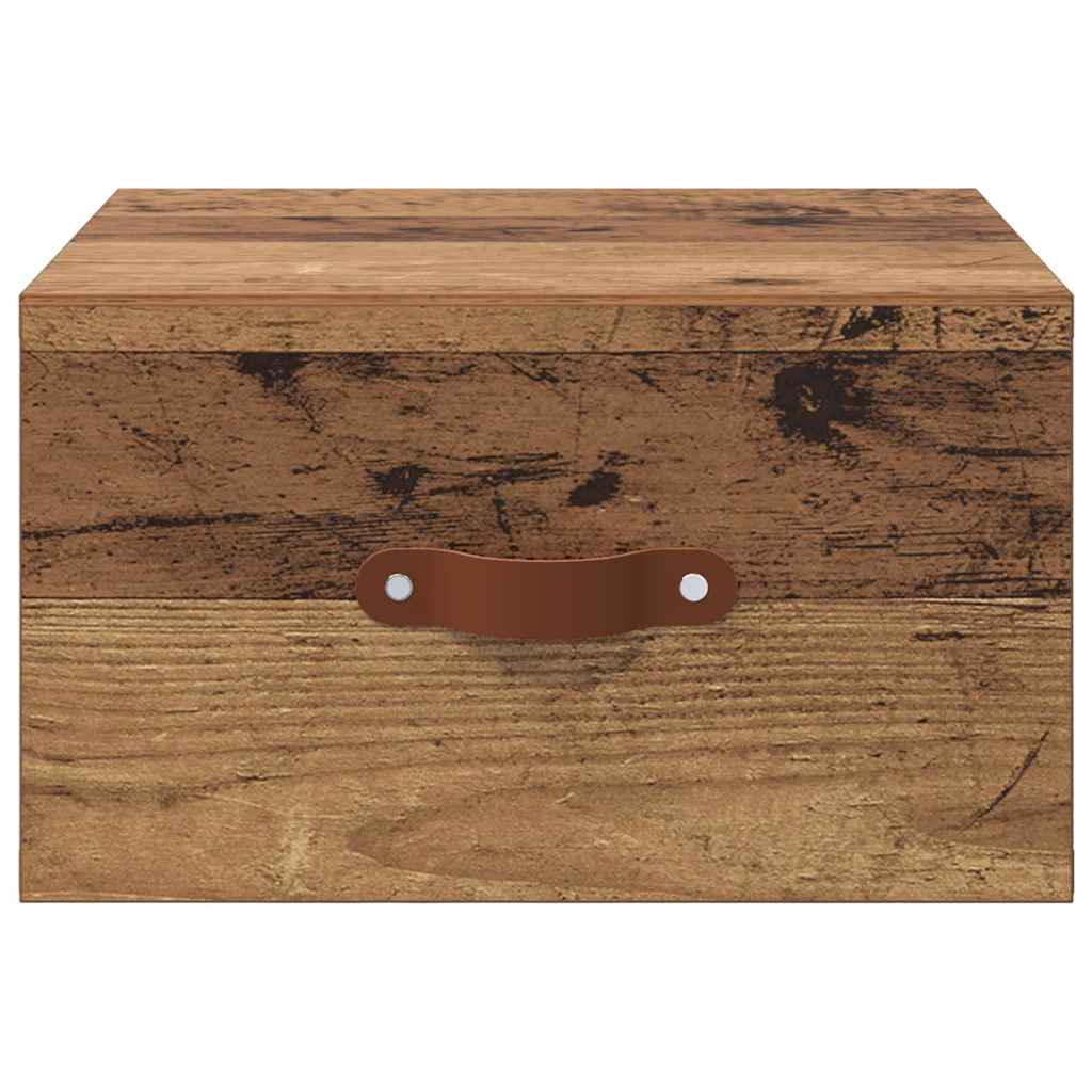 Wandkastje Oud Hout 35 x 35 x 20 cm Bewerkt hout is nu te koop bij PeponiXL, paradijselijk wonen!