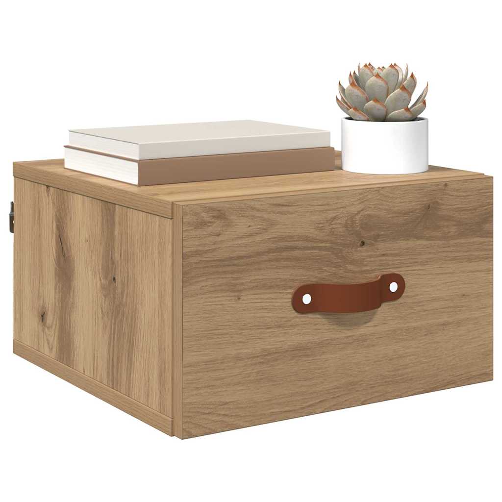 Wandkastje Artisan Eiken 35 x 35 x 20 cm Bewerkt hout is nu te koop bij PeponiXL, paradijselijk wonen!