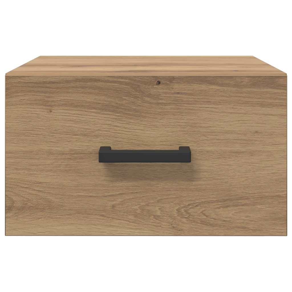 Nachtkastje met lade artisanaal eikenkleurig 35 x 35 x 20 cm is nu te koop bij PeponiXL, paradijselijk wonen!
