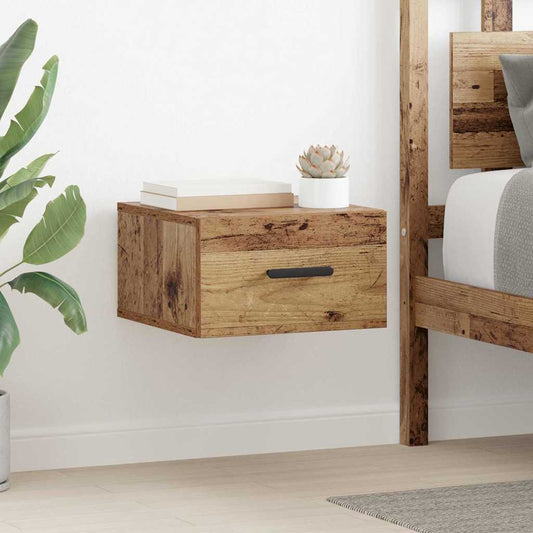 Nachtkastje 2 pcs Oudhout 35 x 35 x 20 cm Bewerkt hout is nu te koop bij PeponiXL, paradijselijk wonen!