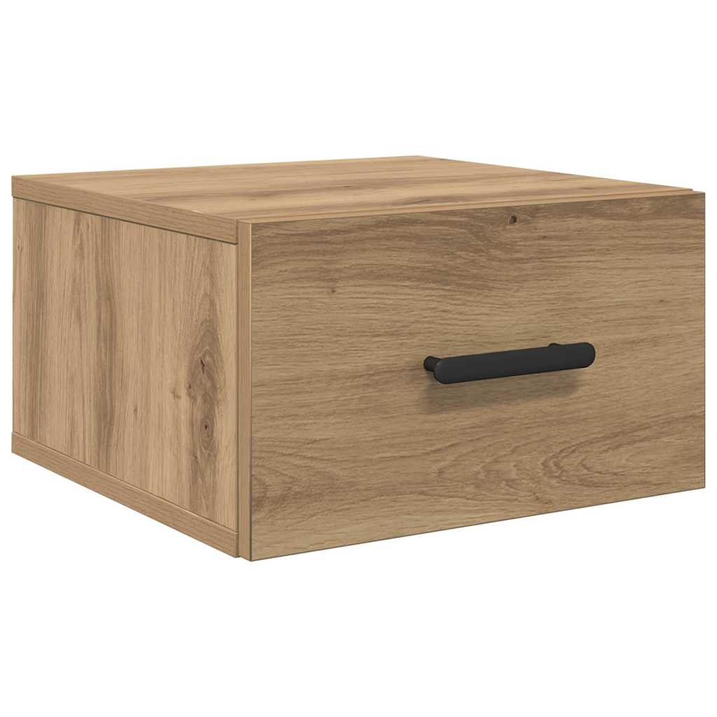 Nachtkastje Artisan Eiken 35 x 35 x 20 cm Bewerkt hout is nu te koop bij PeponiXL, paradijselijk wonen!
