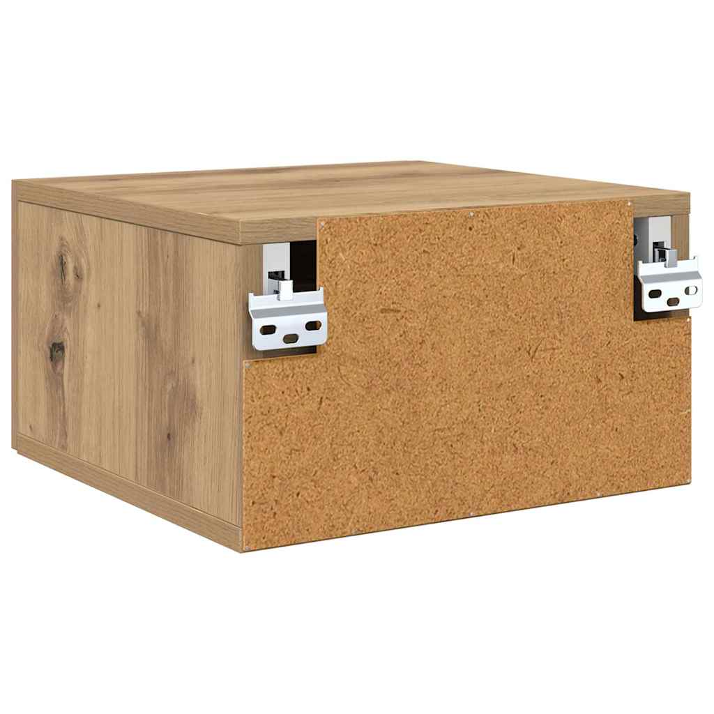 Nachtkastje Artisan Eiken 35 x 35 x 20 cm Bewerkt hout is nu te koop bij PeponiXL, paradijselijk wonen!