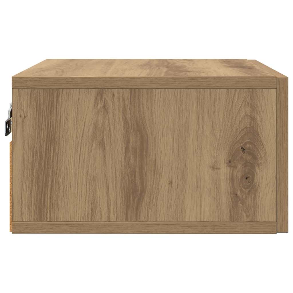 Nachtkastje Artisan Eiken 35 x 35 x 20 cm Bewerkt hout is nu te koop bij PeponiXL, paradijselijk wonen!