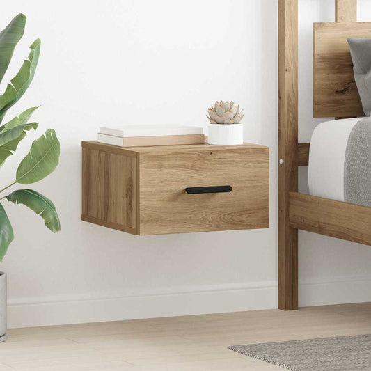 Nachtkastje 2 pcs Artisan Eiken 35 x 35 x 20 cm Bewerkt hout is nu te koop bij PeponiXL, paradijselijk wonen!