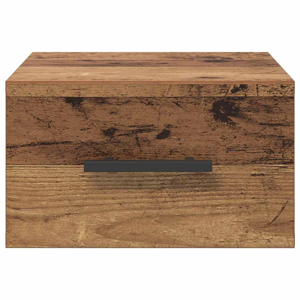 Nachtkastje Oud hout 35 x 35 x 20 cm Bewerkt hout is nu te koop bij PeponiXL, paradijselijk wonen!