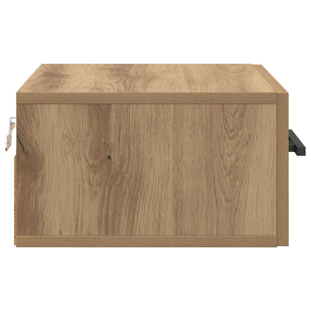 Nachtkastje artisanaal eikenkleurig 35 x 35 x 20 cm is nu te koop bij PeponiXL, paradijselijk wonen!