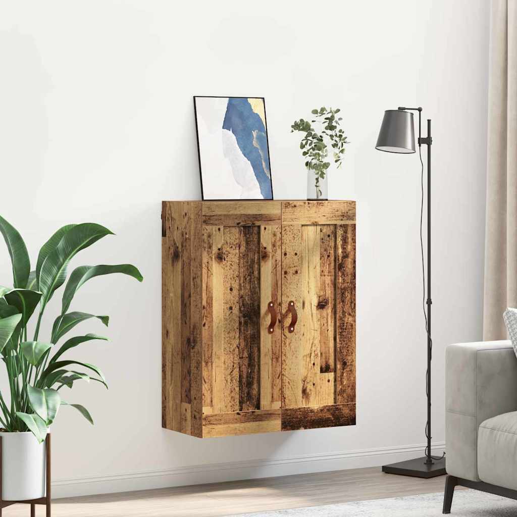 Wandkast Oud Hout 69,5 x 34 x 90 cm Bewerkt hout is nu te koop bij PeponiXL, paradijselijk wonen!