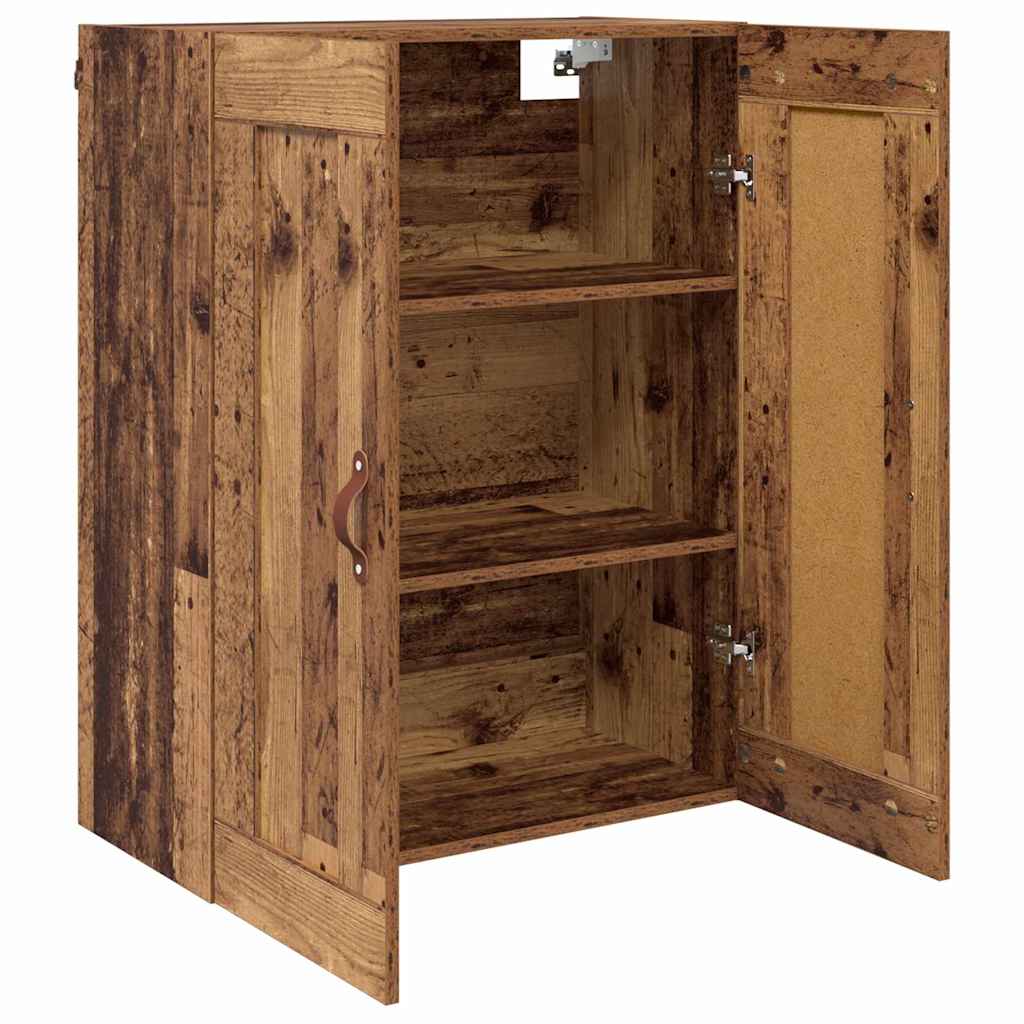 Wandkast Oud Hout 69,5 x 34 x 90 cm Bewerkt hout is nu te koop bij PeponiXL, paradijselijk wonen!