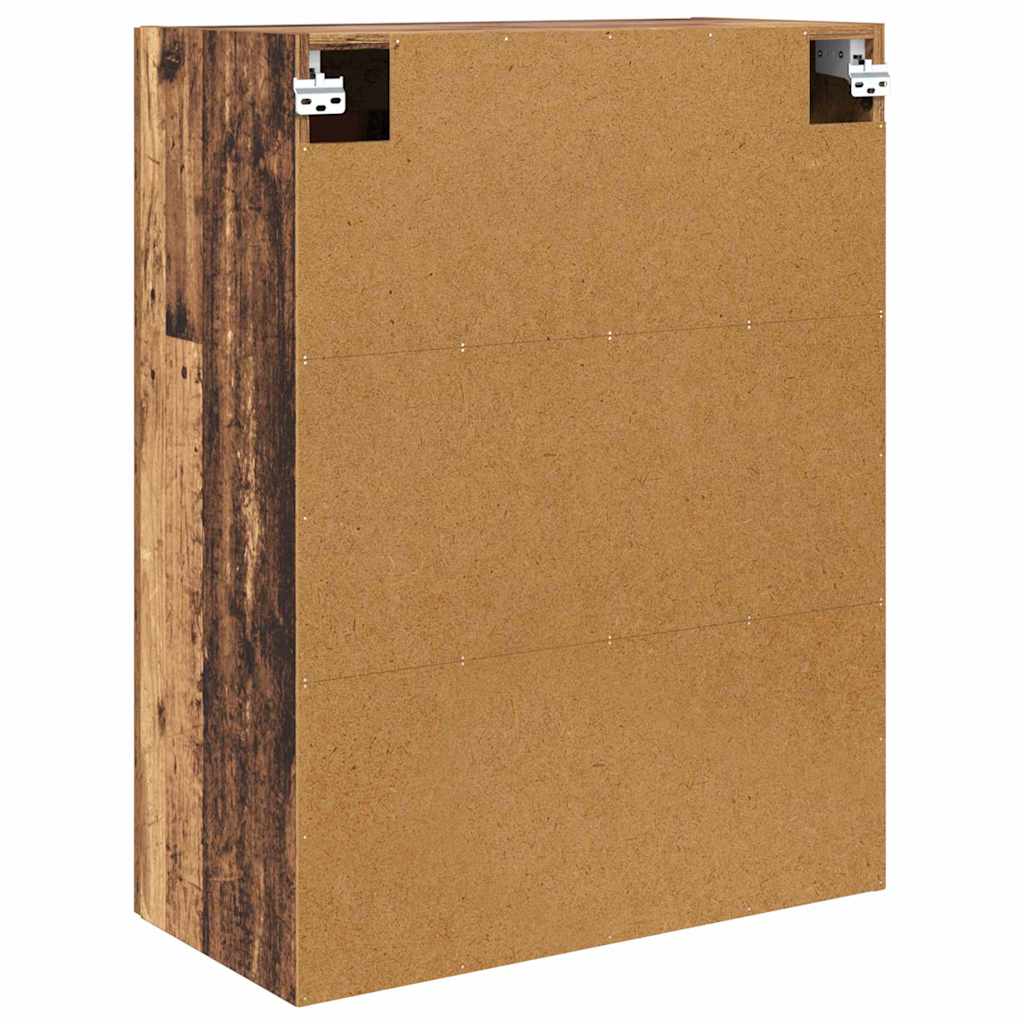 Wandkast Oud Hout 69,5 x 34 x 90 cm Bewerkt hout is nu te koop bij PeponiXL, paradijselijk wonen!