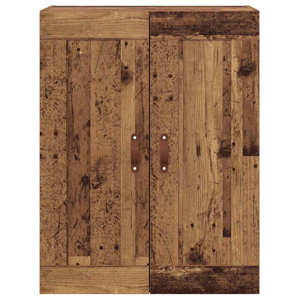 Wandkast Oud Hout 69,5 x 34 x 90 cm Bewerkt hout is nu te koop bij PeponiXL, paradijselijk wonen!