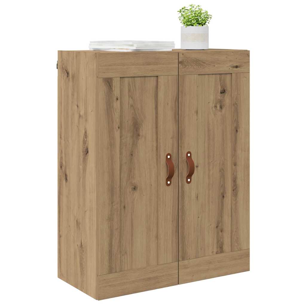 Wandkast Artisan Eiken 69,5 x 34 x 90 cm Bewerkt hout is nu te koop bij PeponiXL, paradijselijk wonen!