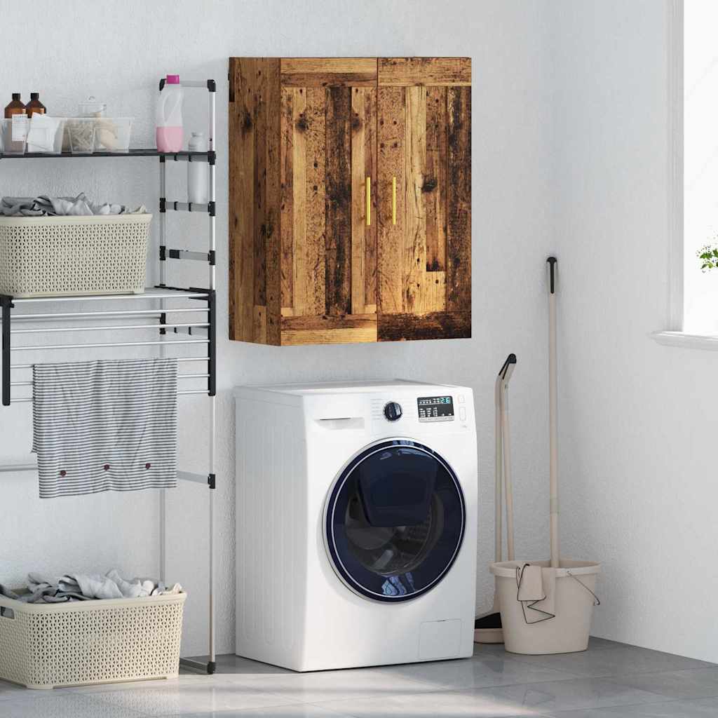 Wandkast Oud Hout 69,5 x 34 x 90 cm Bewerkt hout is nu te koop bij PeponiXL, paradijselijk wonen!