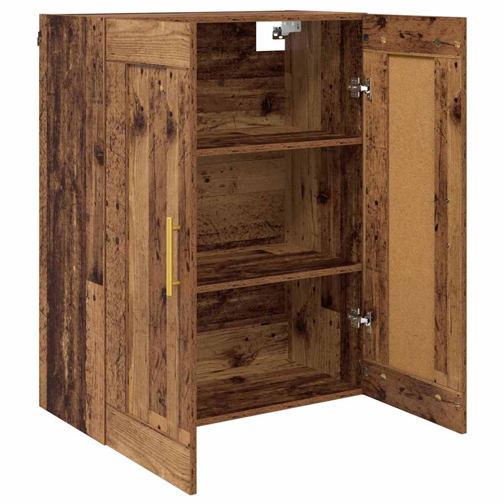 Wandkast Oud Hout 69,5 x 34 x 90 cm Bewerkt hout is nu te koop bij PeponiXL, paradijselijk wonen!
