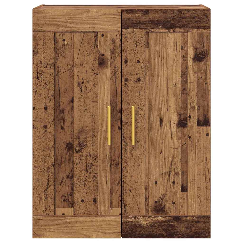 Wandkast Oud Hout 69,5 x 34 x 90 cm Bewerkt hout is nu te koop bij PeponiXL, paradijselijk wonen!