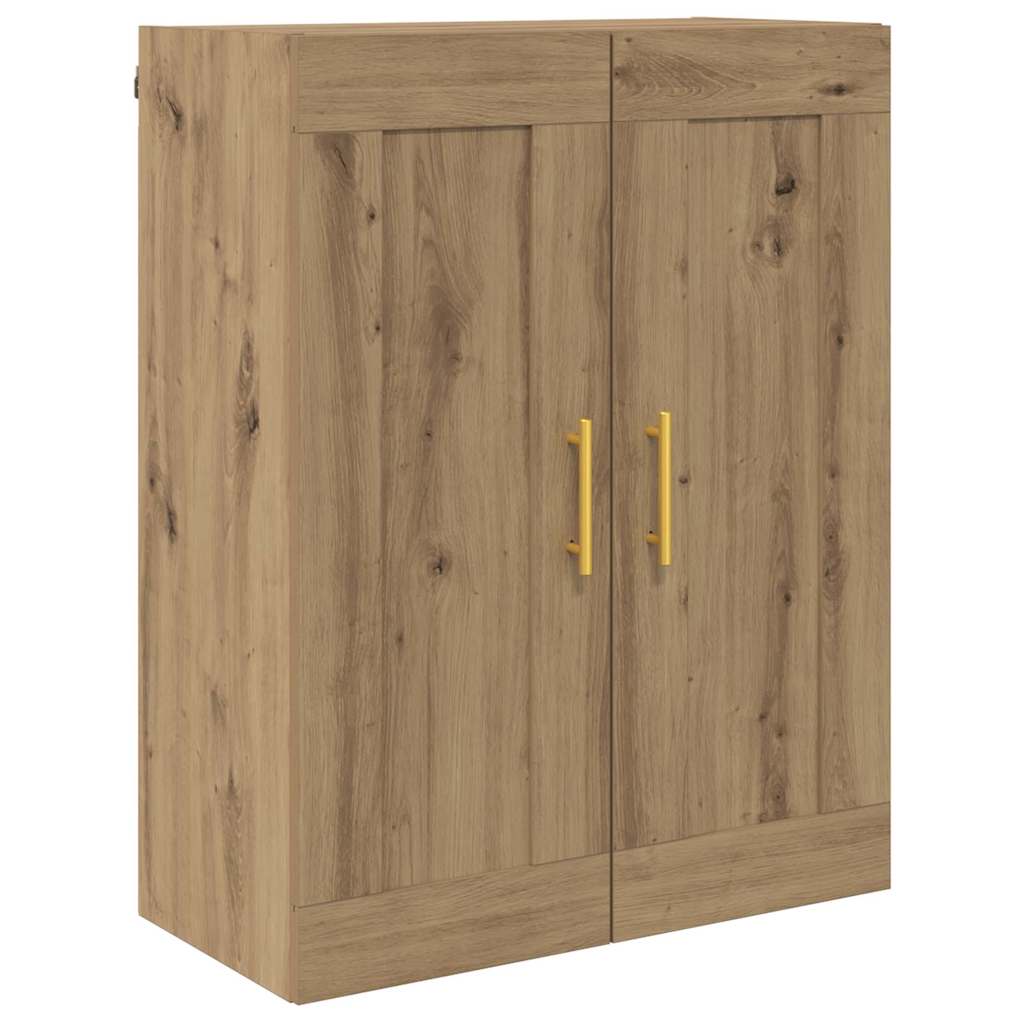 Wandkast Artisan Eiken 69,5 x 34 x 90 cm Bewerkt hout is nu te koop bij PeponiXL, paradijselijk wonen!