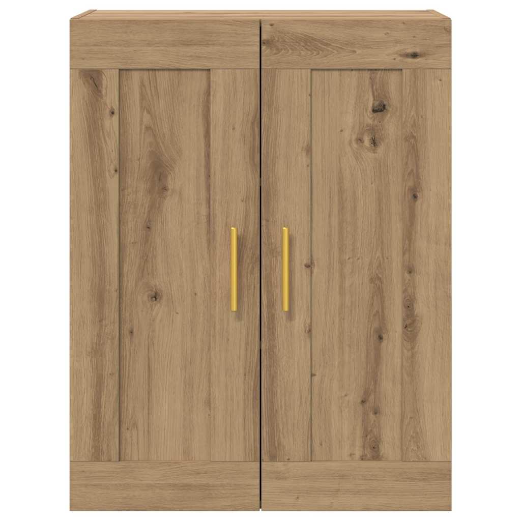 Wandkast Artisan Eiken 69,5 x 34 x 90 cm Bewerkt hout is nu te koop bij PeponiXL, paradijselijk wonen!