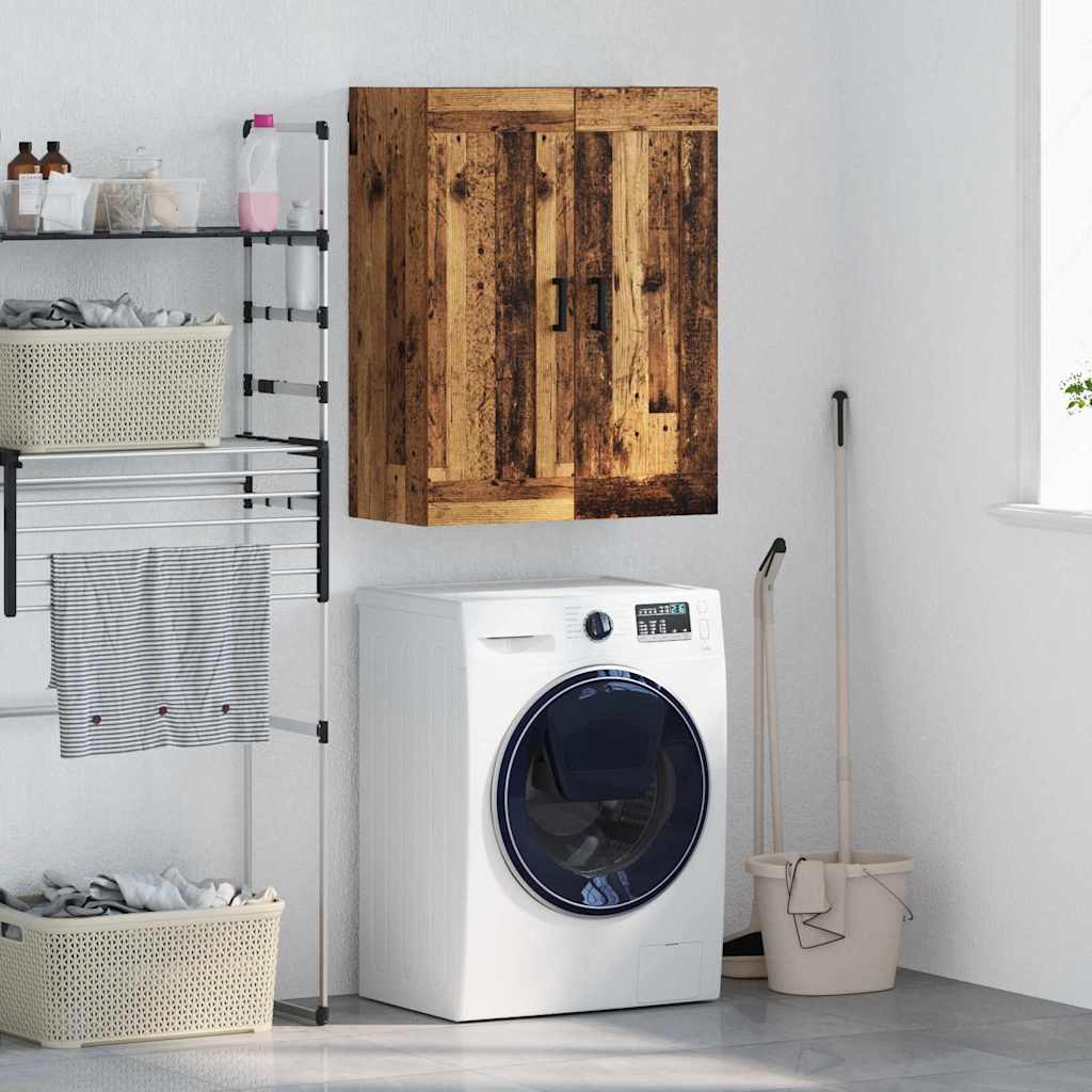 Wandkast Oud Hout 69,5 x 34 x 90 cm Bewerkt hout is nu te koop bij PeponiXL, paradijselijk wonen!