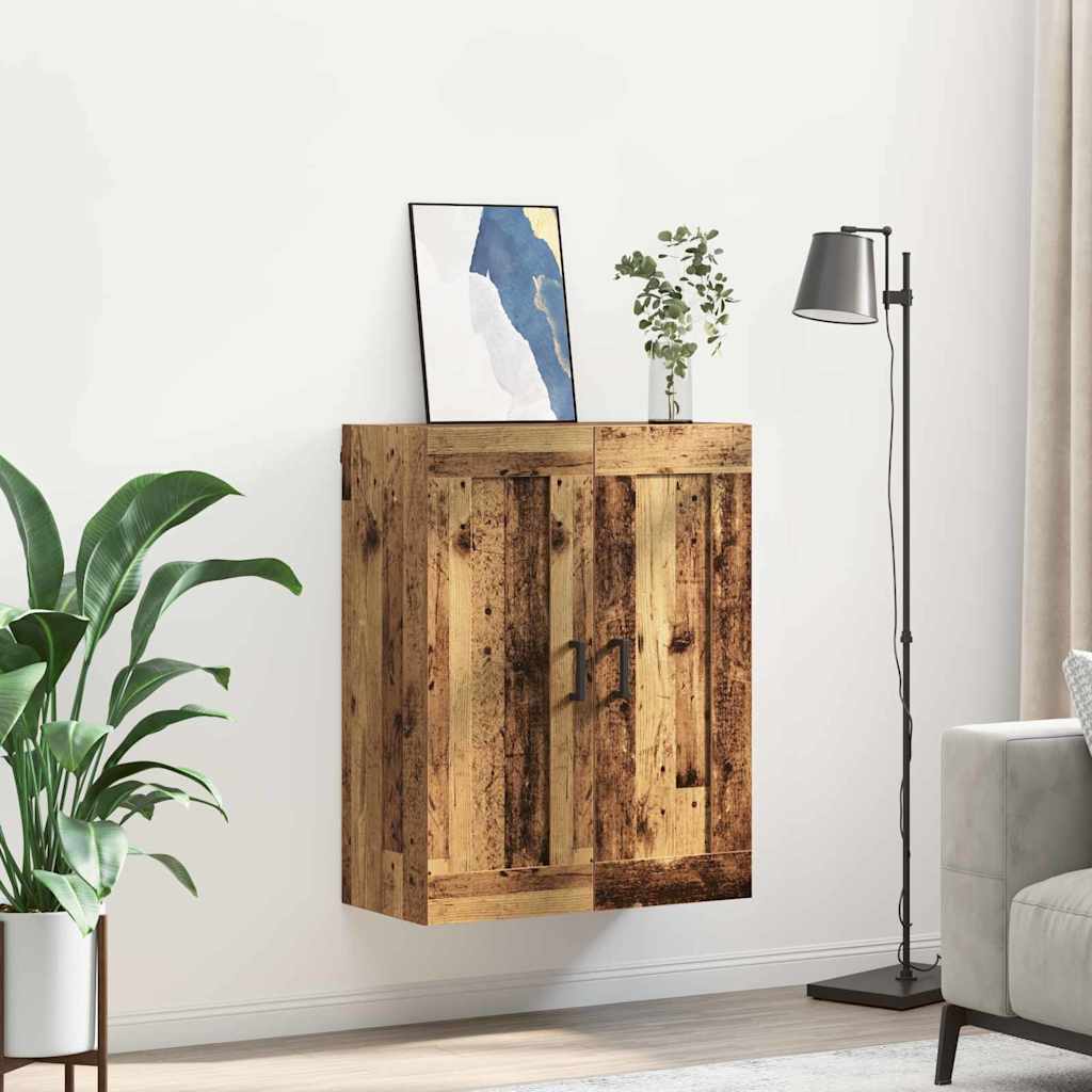 Wandkast Oud Hout 69,5 x 34 x 90 cm Bewerkt hout is nu te koop bij PeponiXL, paradijselijk wonen!