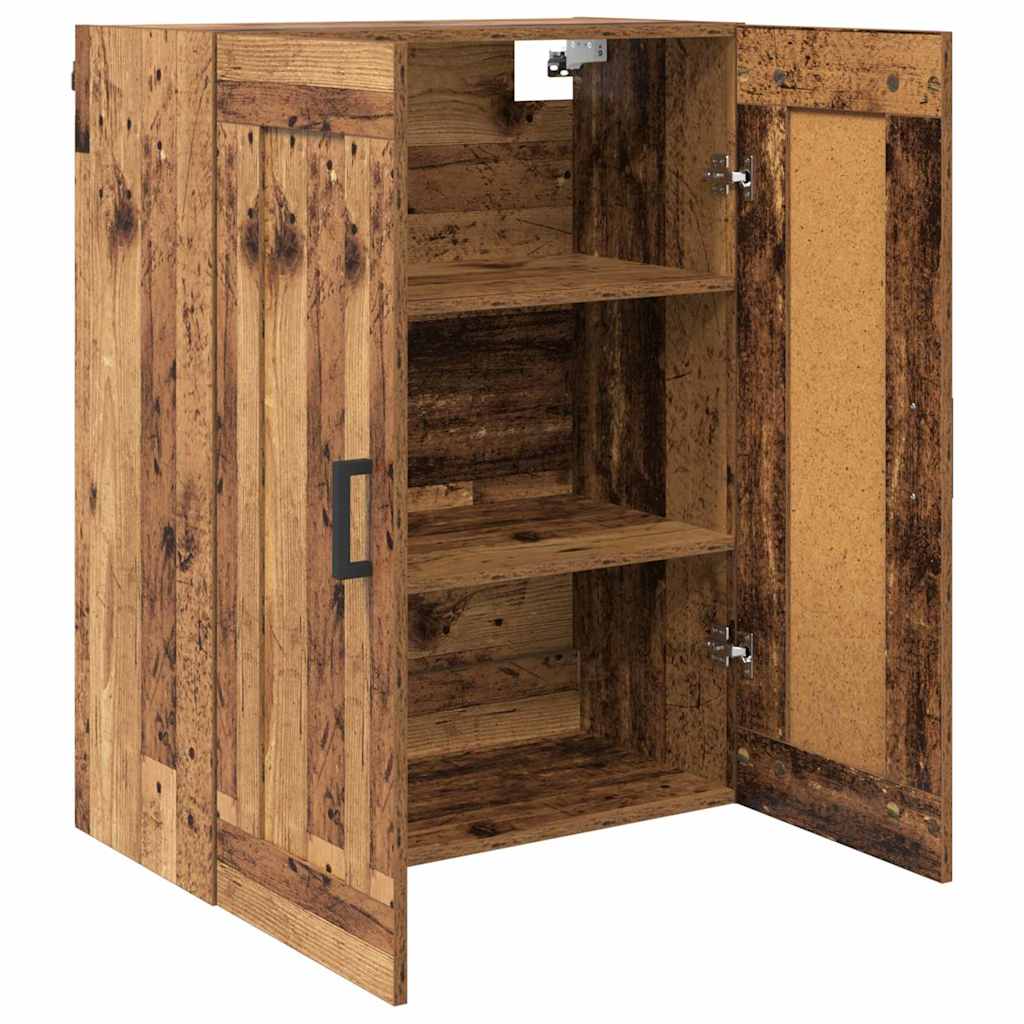 Wandkast Oud Hout 69,5 x 34 x 90 cm Bewerkt hout is nu te koop bij PeponiXL, paradijselijk wonen!