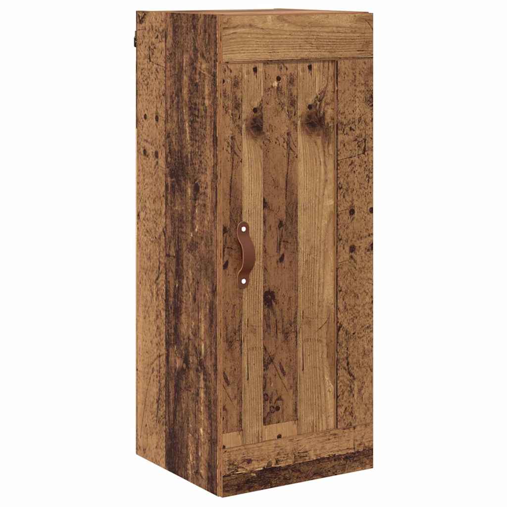 Wandkast Oud Hout 34,5 x 34 x 90 cm Bewerkt hout is nu te koop bij PeponiXL, paradijselijk wonen!