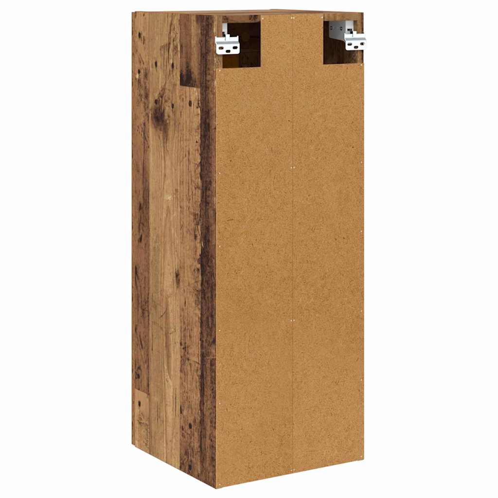 Wandkast Oud Hout 34,5 x 34 x 90 cm Bewerkt hout is nu te koop bij PeponiXL, paradijselijk wonen!
