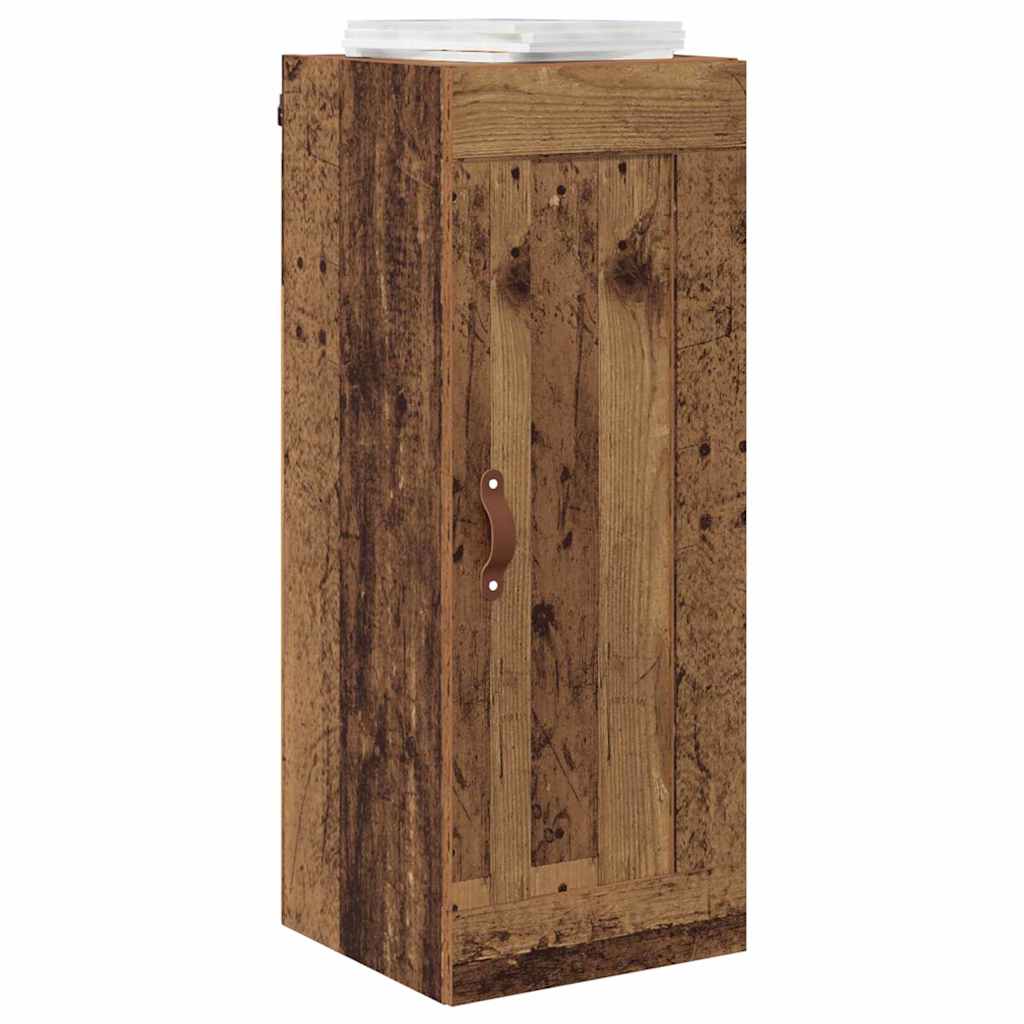 Wandkast Oud Hout 34,5 x 34 x 90 cm Bewerkt hout is nu te koop bij PeponiXL, paradijselijk wonen!