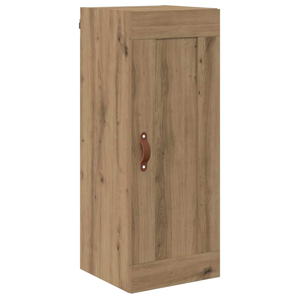 Wandkast Artisan Eiken 34,5 x 34 x 90 cm Bewerkt hout is nu te koop bij PeponiXL, paradijselijk wonen!