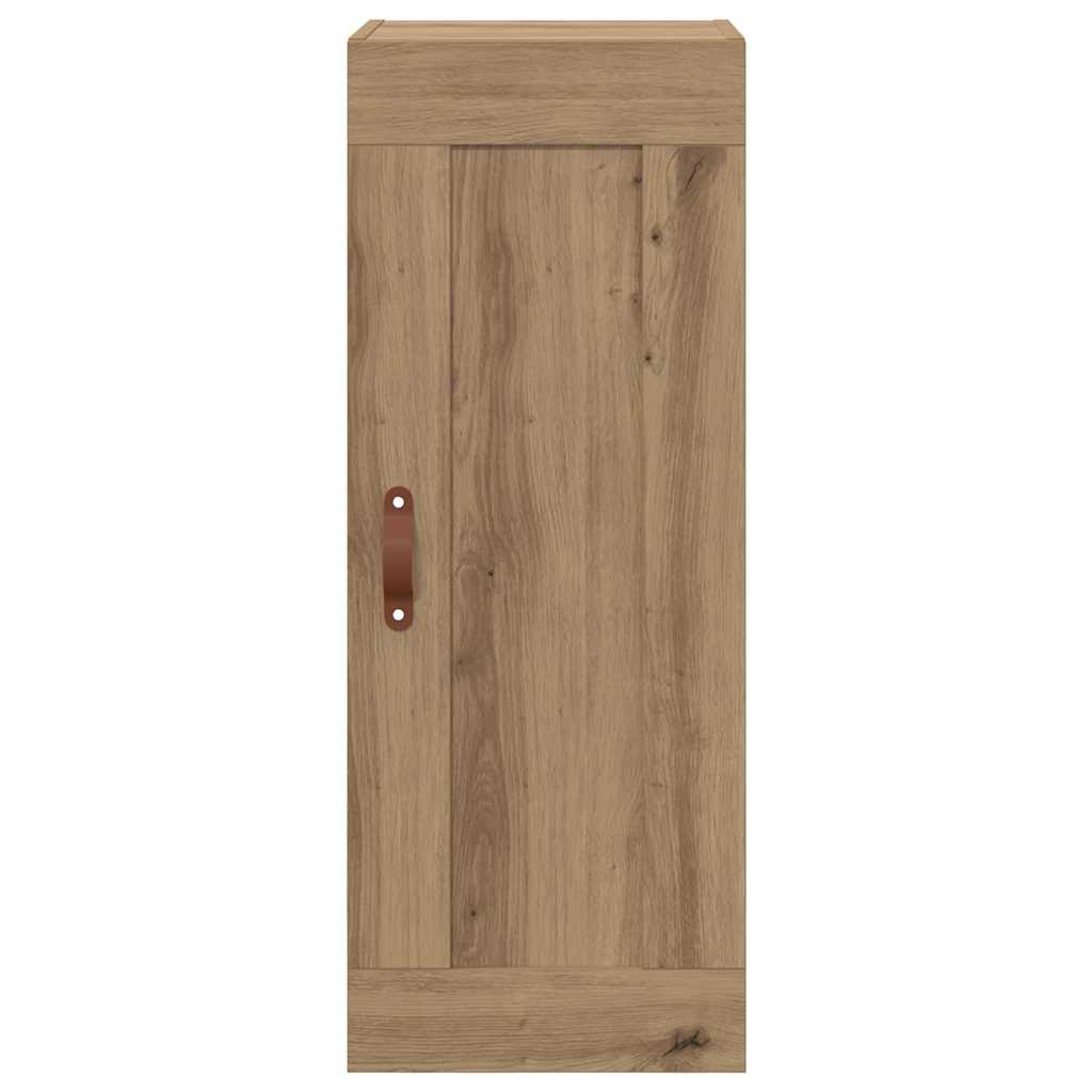 Wandkast Artisan Eiken 34,5 x 34 x 90 cm Bewerkt hout is nu te koop bij PeponiXL, paradijselijk wonen!