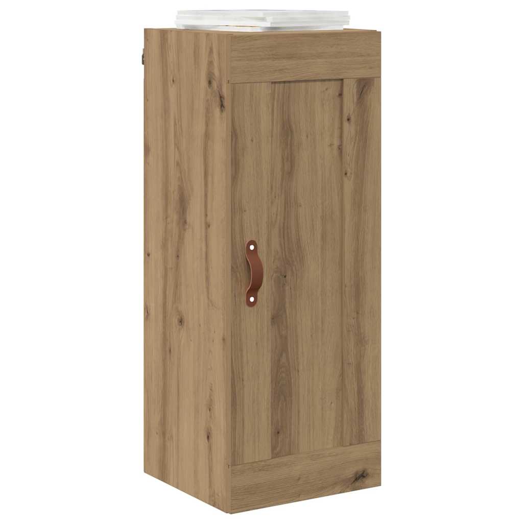 Wandkast Artisan Eiken 34,5 x 34 x 90 cm Bewerkt hout is nu te koop bij PeponiXL, paradijselijk wonen!