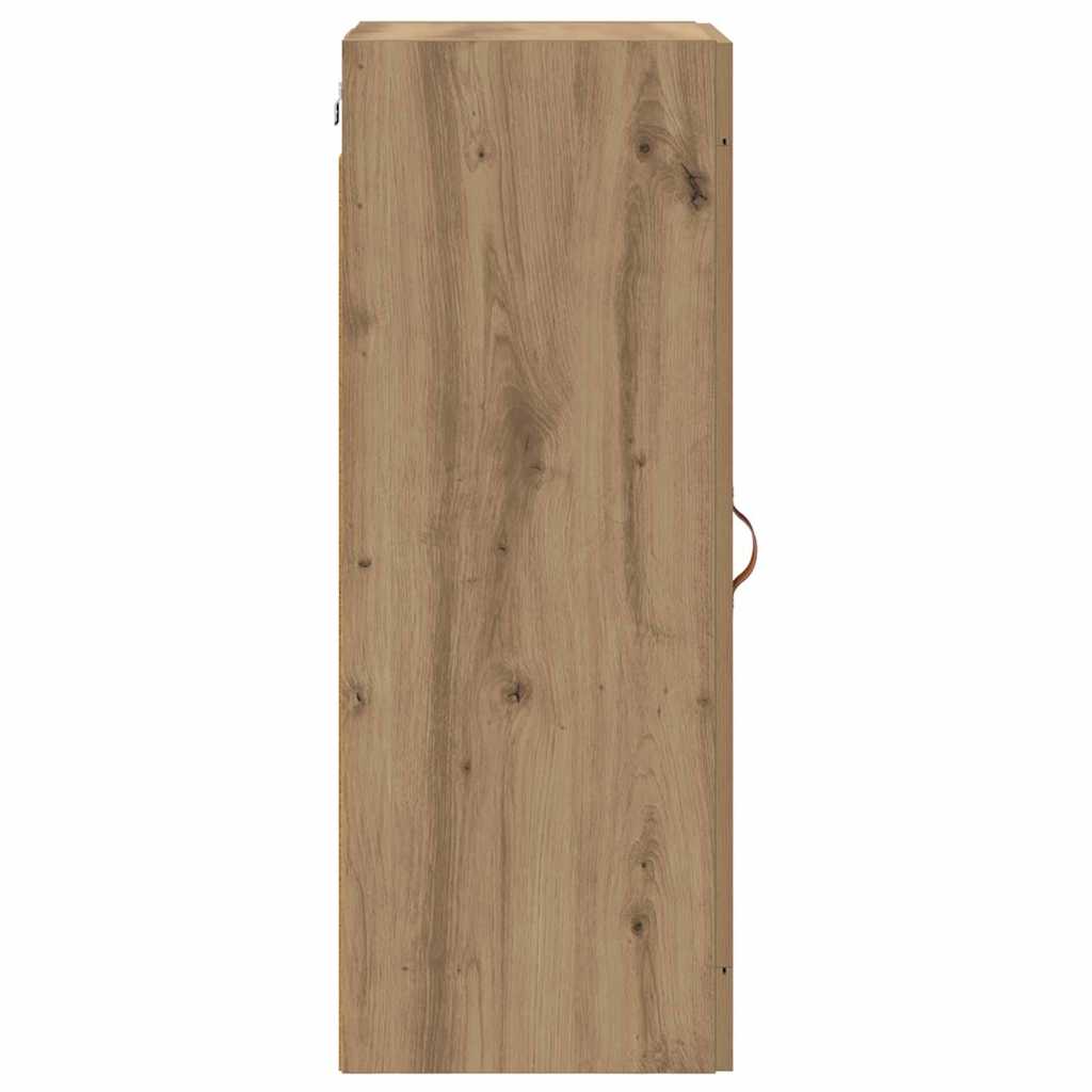 Wandkast Artisan Eiken 34,5 x 34 x 90 cm Bewerkt hout is nu te koop bij PeponiXL, paradijselijk wonen!