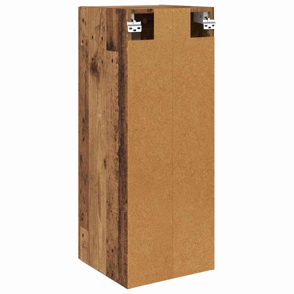 Wandkast Oud Hout 34,5 x 34 x 90 cm Bewerkt hout is nu te koop bij PeponiXL, paradijselijk wonen!