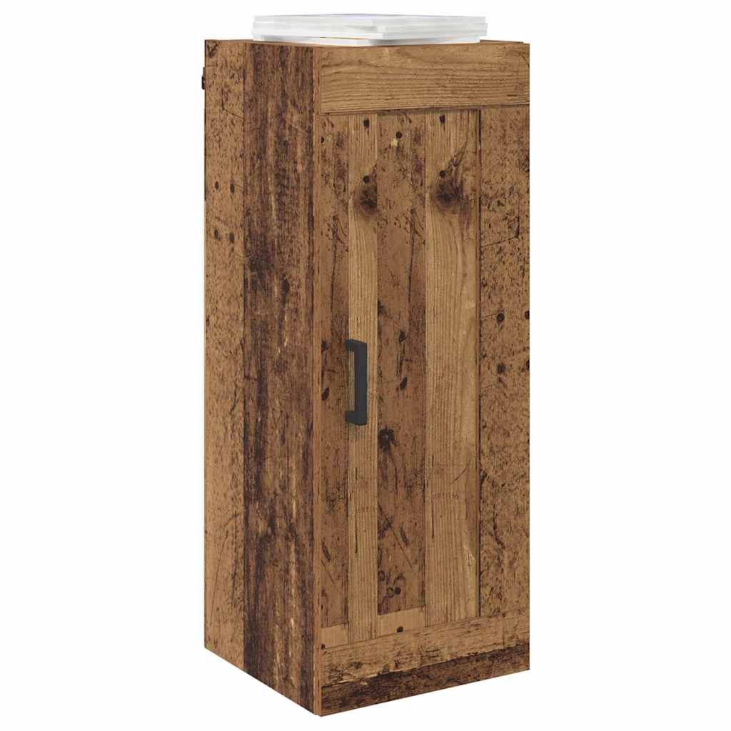 Wandkast Oud Hout 34,5 x 34 x 90 cm Bewerkt hout is nu te koop bij PeponiXL, paradijselijk wonen!