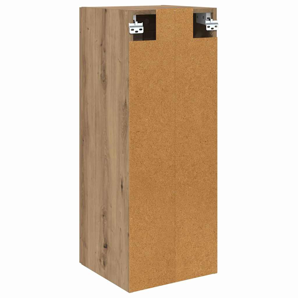 Wandkast Artisan Eiken 34,5 x 34 x 90 cm Bewerkt hout is nu te koop bij PeponiXL, paradijselijk wonen!